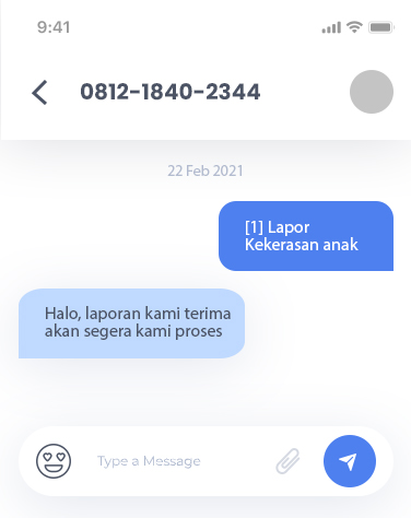 cara lapor via sms